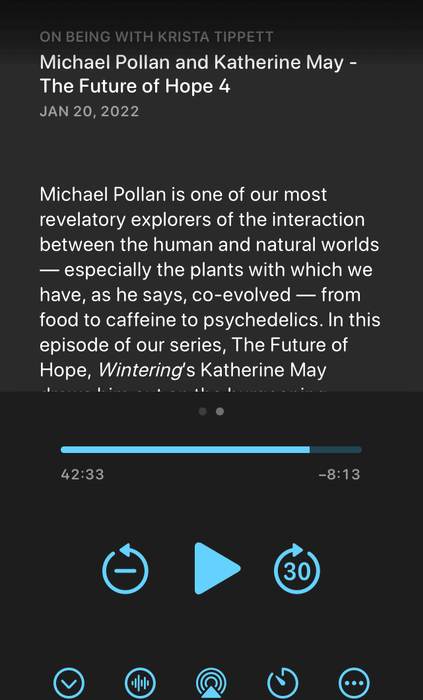 Michael Pollan and Katherine May